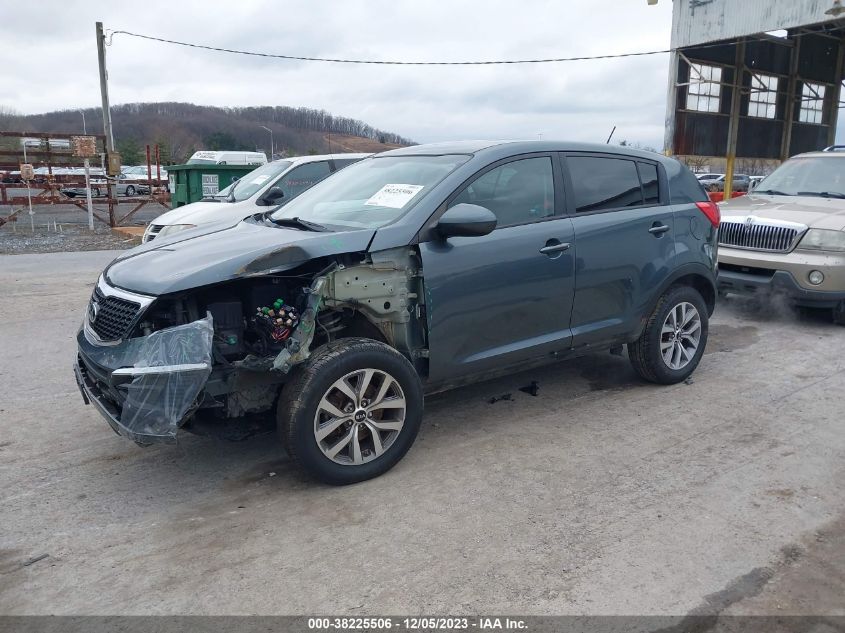 2014 Kia Sportage Lx VIN: KNDPB3AC3E7576280 Lot: 38225506