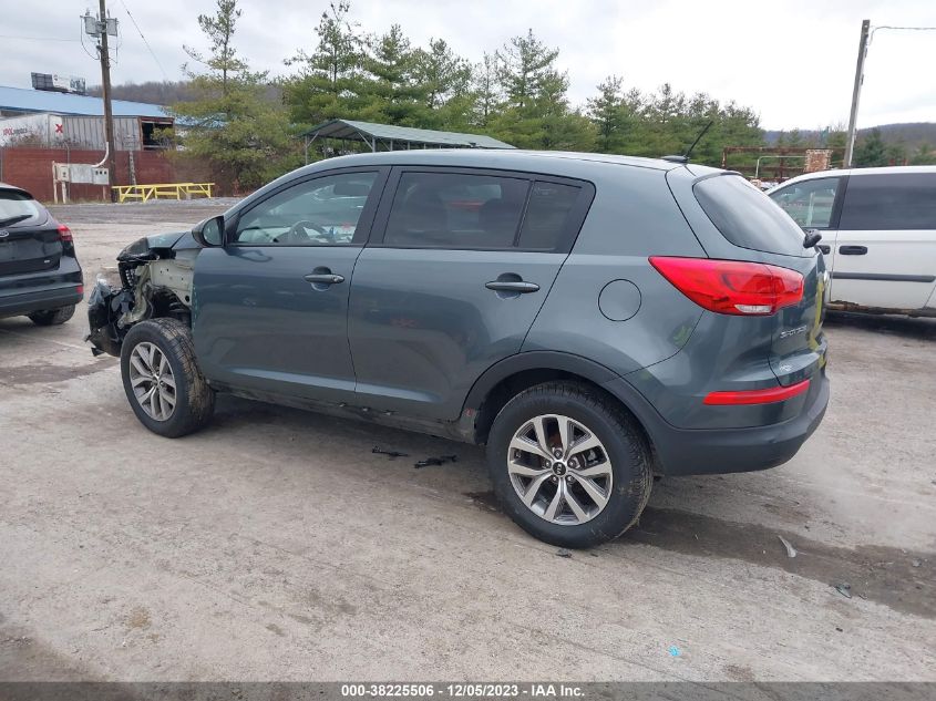 2014 Kia Sportage Lx VIN: KNDPB3AC3E7576280 Lot: 38225506