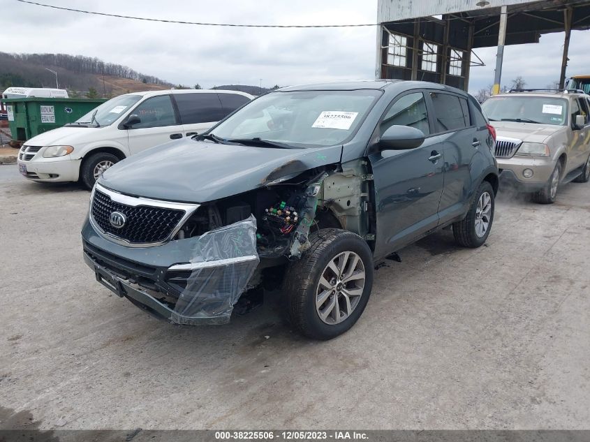 2014 Kia Sportage Lx VIN: KNDPB3AC3E7576280 Lot: 38225506