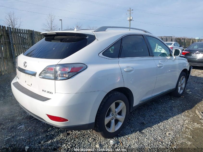 2010 Lexus Rx 350 VIN: 2T2BK1BA4AC051339 Lot: 38225602