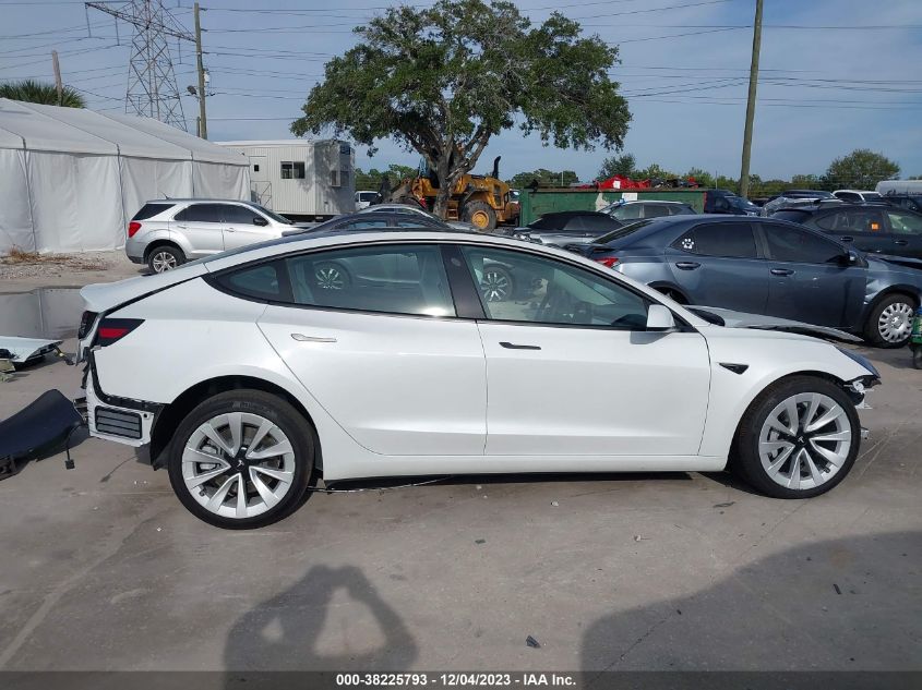 2022 Tesla Model 3 Long Range Dual Motor All-Wheel Drive VIN: 5YJ3E1EB4NF176931 Lot: 38225793