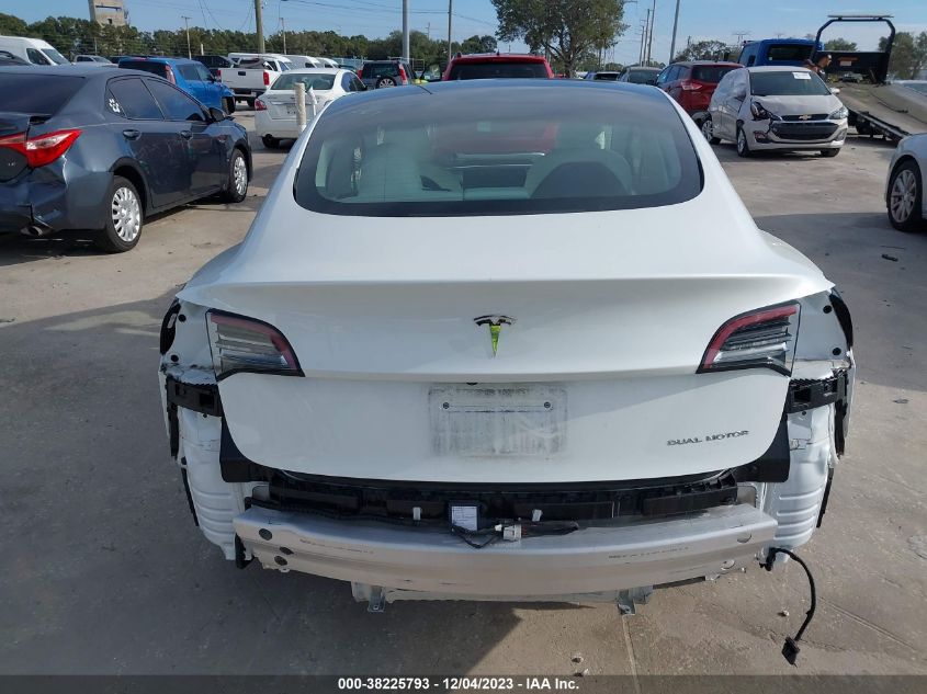 2022 Tesla Model 3 Long Range Dual Motor All-Wheel Drive VIN: 5YJ3E1EB4NF176931 Lot: 38225793