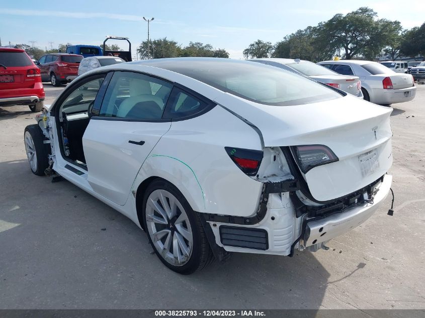 2022 Tesla Model 3 Long Range Dual Motor All-Wheel Drive VIN: 5YJ3E1EB4NF176931 Lot: 38225793