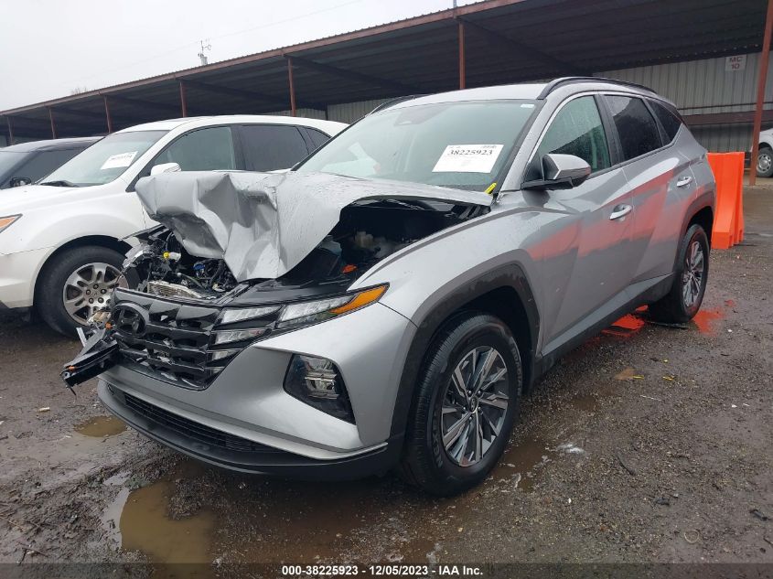 KM8JBCA19NU027233 2022 Hyundai Tucson Hybrid Blue