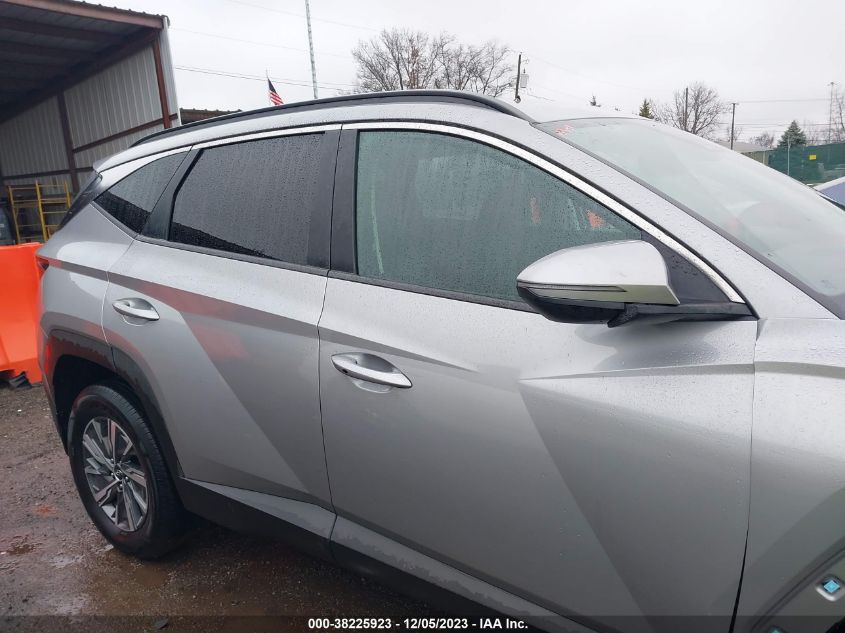 KM8JBCA19NU027233 2022 Hyundai Tucson Hybrid Blue