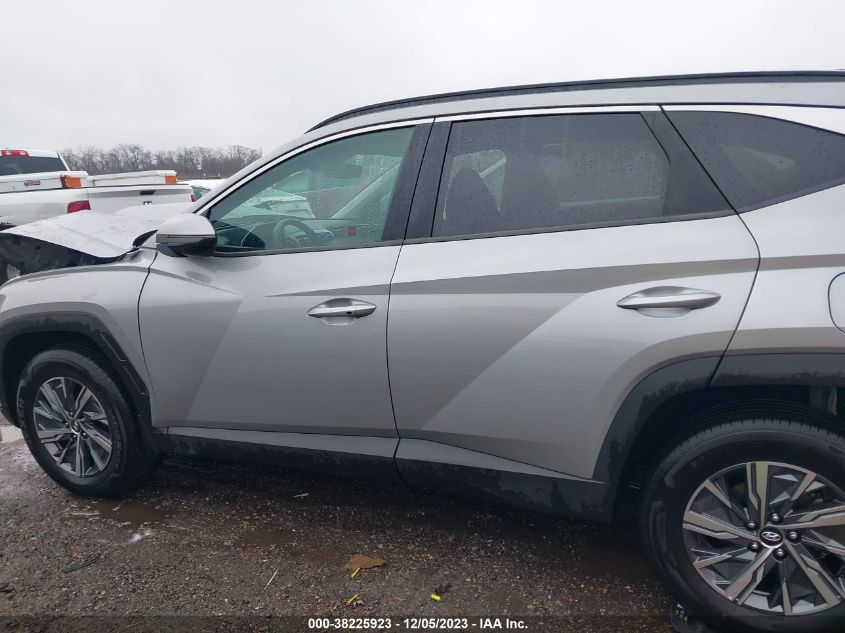 KM8JBCA19NU027233 2022 Hyundai Tucson Hybrid Blue