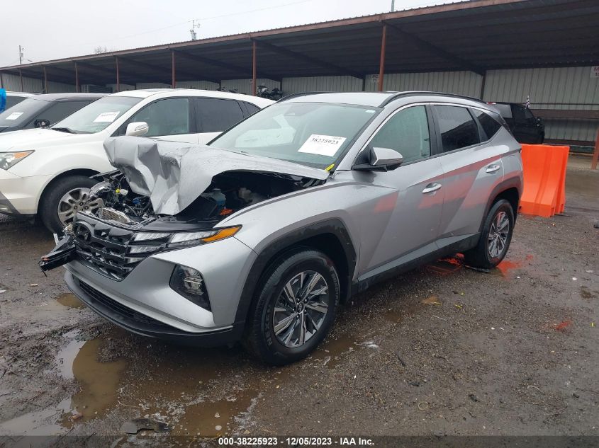 KM8JBCA19NU027233 2022 Hyundai Tucson Hybrid Blue