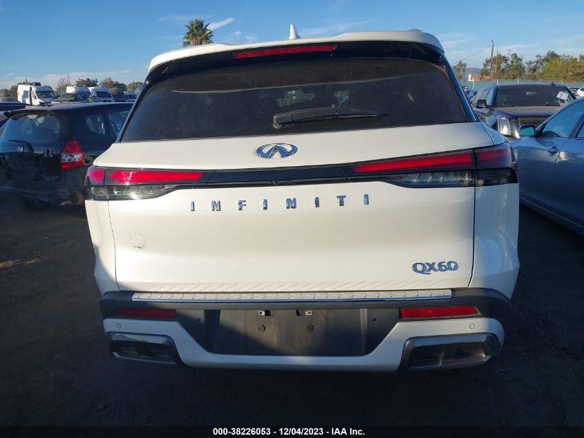 2022 Infiniti Qx60 Luxe VIN: 5N1DL1FR5NC331792 Lot: 38226053