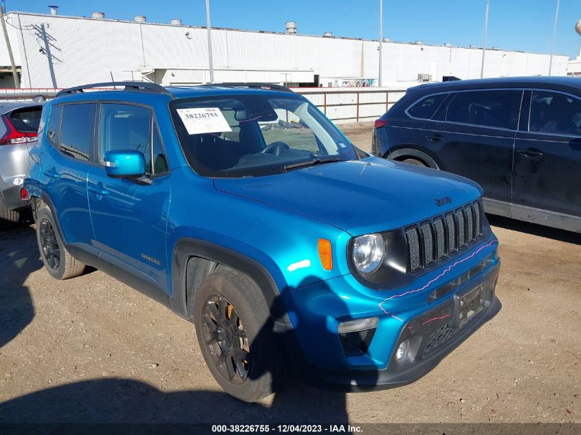 2020 Jeep Renegade Altitude Fwd VIN: ZACNJABB3LPL31884 Lot: 38226755