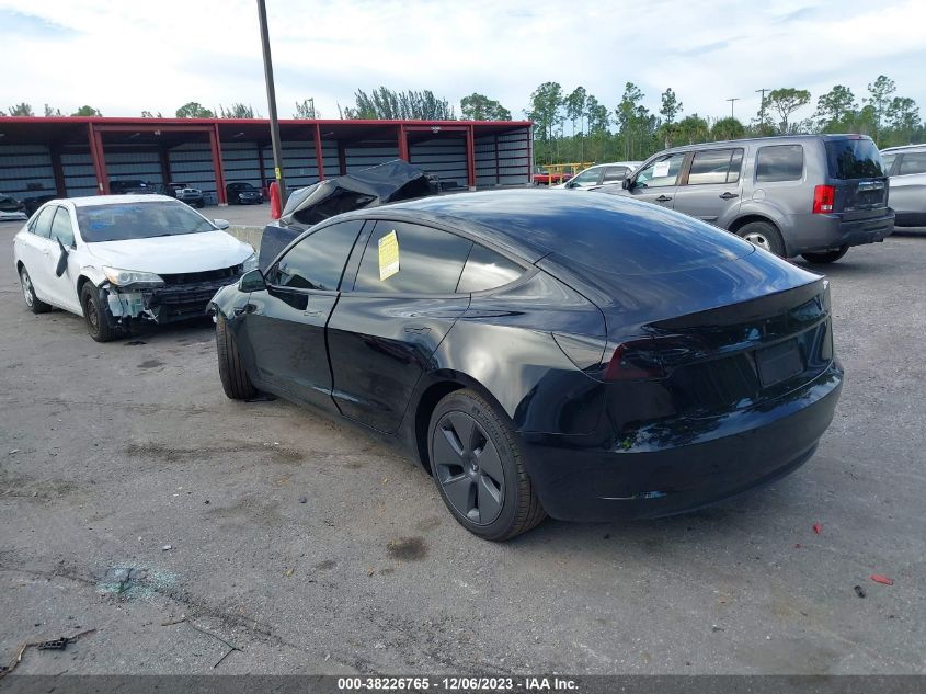 2023 Tesla Model 3 Rear-Wheel Drive VIN: 5YJ3E1EA8PF572712 Lot: 38226765