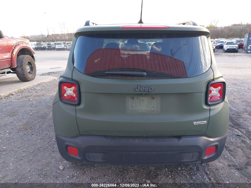 2017 Jeep Renegade Latitude Fwd VIN: ZACCJABB0HPG39273 Lot: 38226864