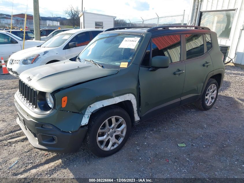 2017 Jeep Renegade Latitude Fwd VIN: ZACCJABB0HPG39273 Lot: 38226864