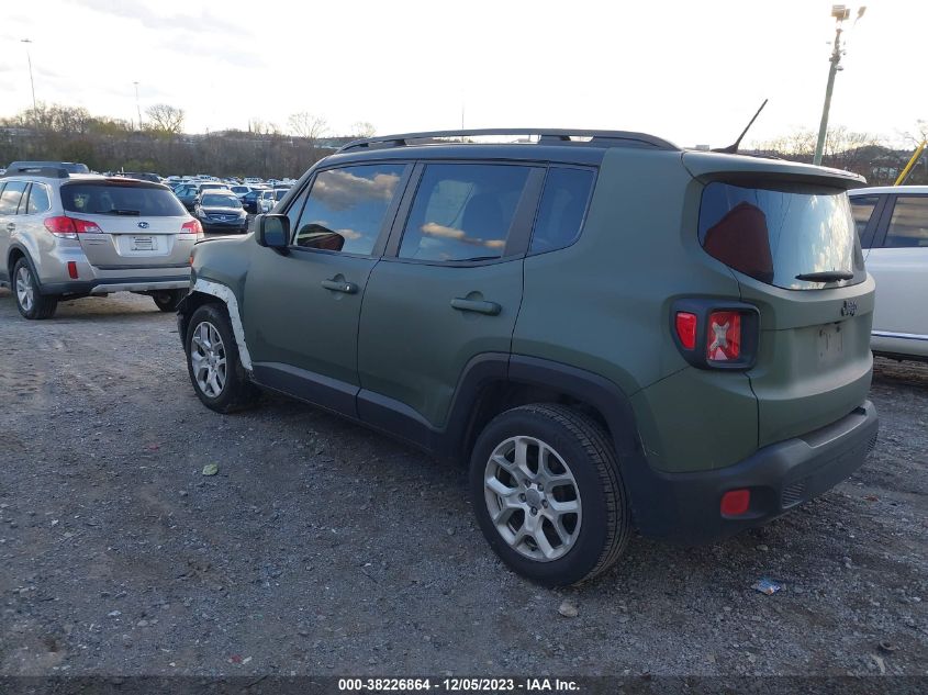 2017 Jeep Renegade Latitude Fwd VIN: ZACCJABB0HPG39273 Lot: 38226864