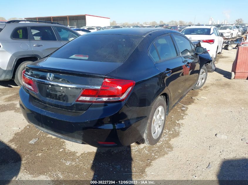 2013 Honda Civic Lx VIN: 2HGFB2F54DH597840 Lot: 38227204