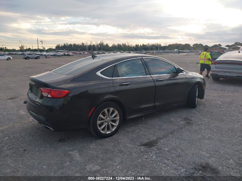 2015 Chrysler 200 C VIN: 1C3CCCCG7FN614722 Lot: 38227224