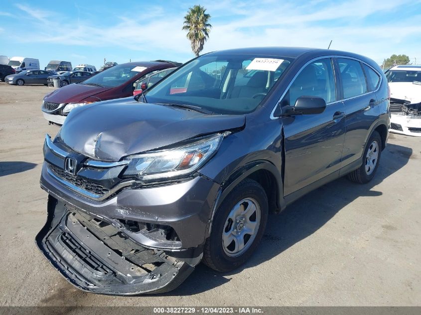 2015 Honda Cr-V Lx VIN: 3CZRM3H36FG717092 Lot: 38227229