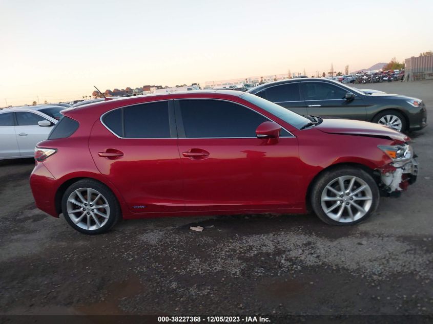 2013 Lexus Ct 200H VIN: JTHKD5BH4D2143054 Lot: 38227368