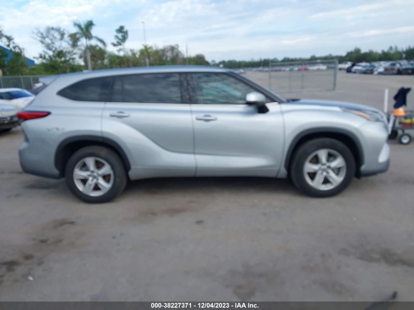 2021 Toyota Highlander Le VIN: 5TDZZRAH8MS520181 Lot: 38227371