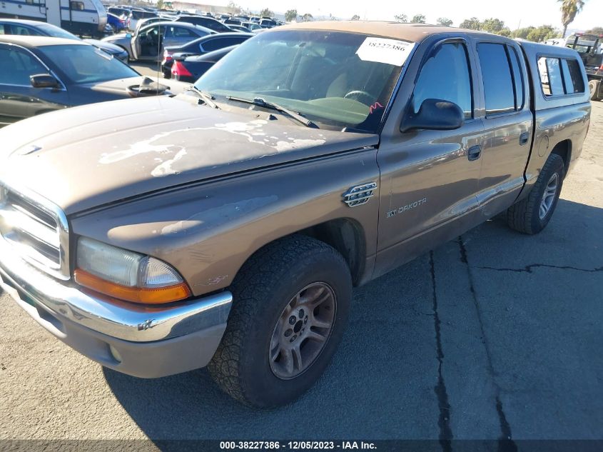 2001 Dodge Dakota Slt/Sport VIN: 1B7GL2AX41S196835 Lot: 38227386