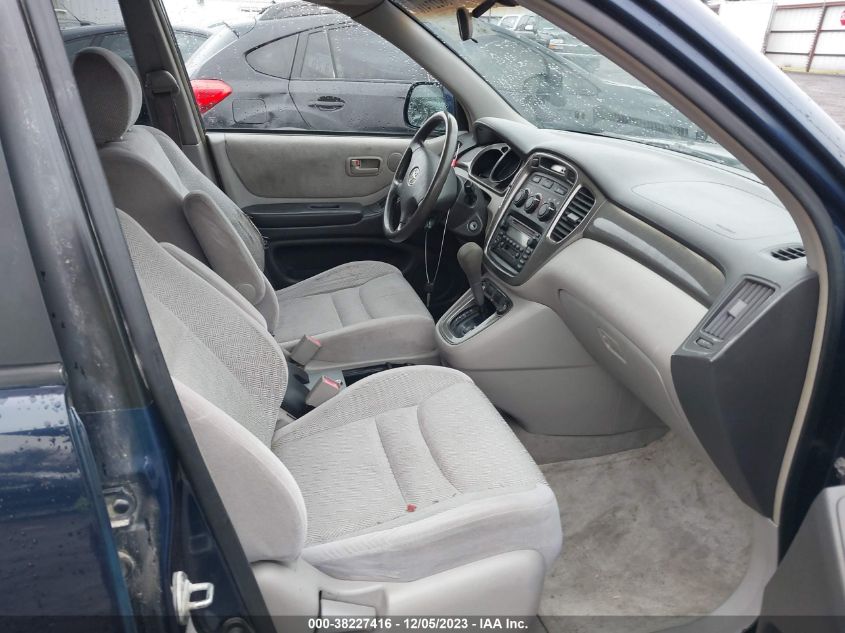 2001 Toyota Highlander V6 (A4) VIN: JTEHF21A310017313 Lot: 38227416