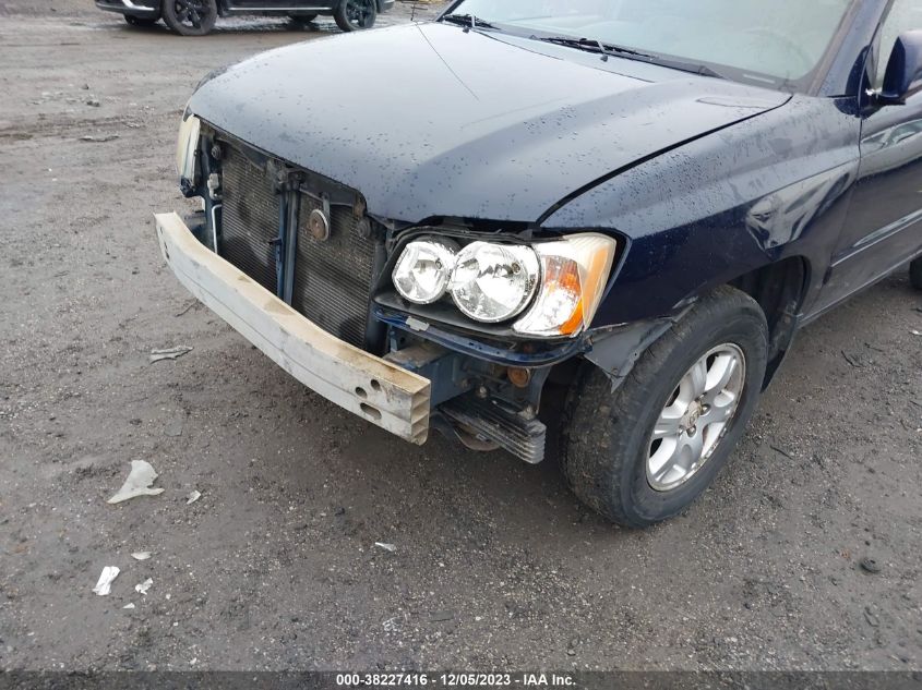 2001 Toyota Highlander V6 (A4) VIN: JTEHF21A310017313 Lot: 38227416