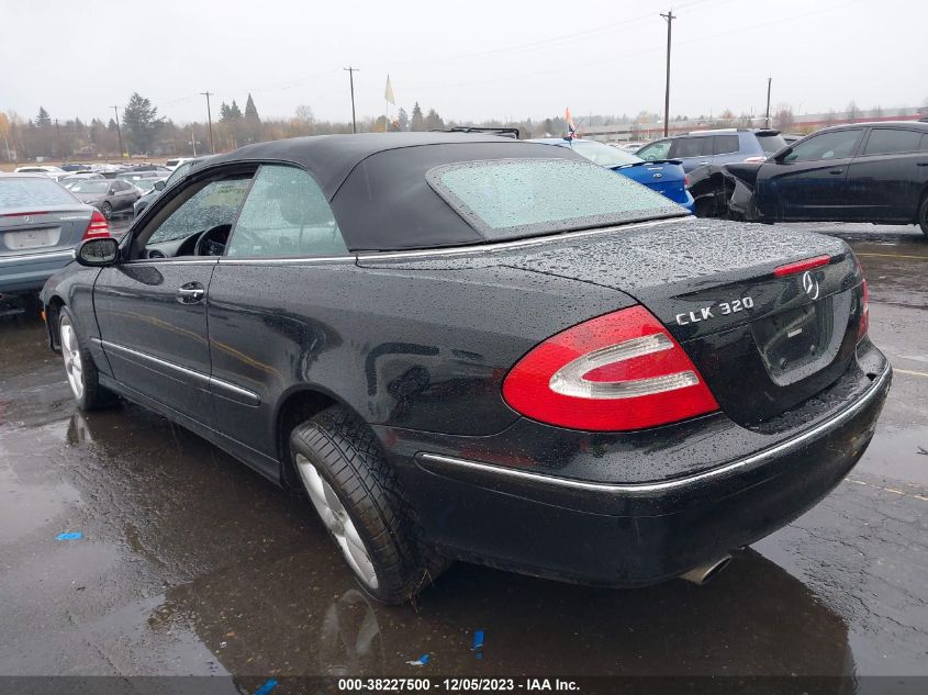 2005 Mercedes-Benz Clk 320 3.2L VIN: WDBTK65J05F121612 Lot: 38227500