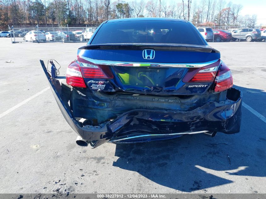 1HGCR2F52GA121622 2016 Honda Accord Sport