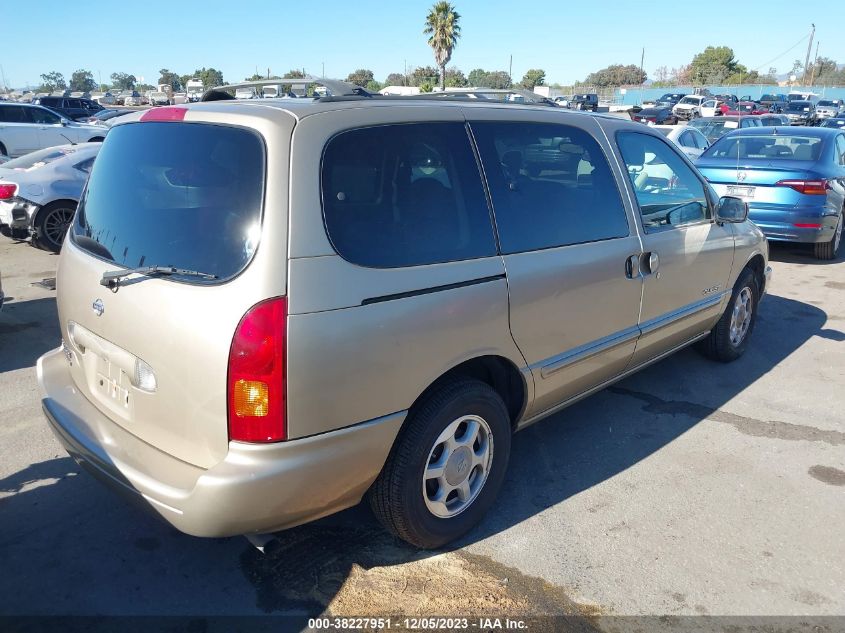 1999 Nissan Quest Se/Gxe/Gle VIN: 4N2XN11T5XD834554 Lot: 38227951