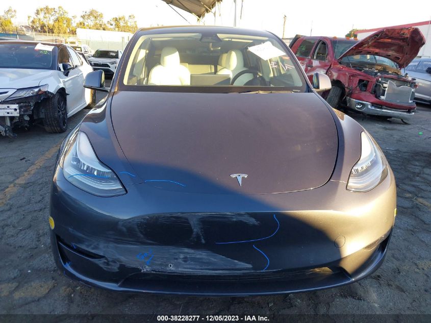 2022 Tesla Model Y Long Range Dual Motor VIN: 7SAYGDEE1NF324435 Lot: 38228277