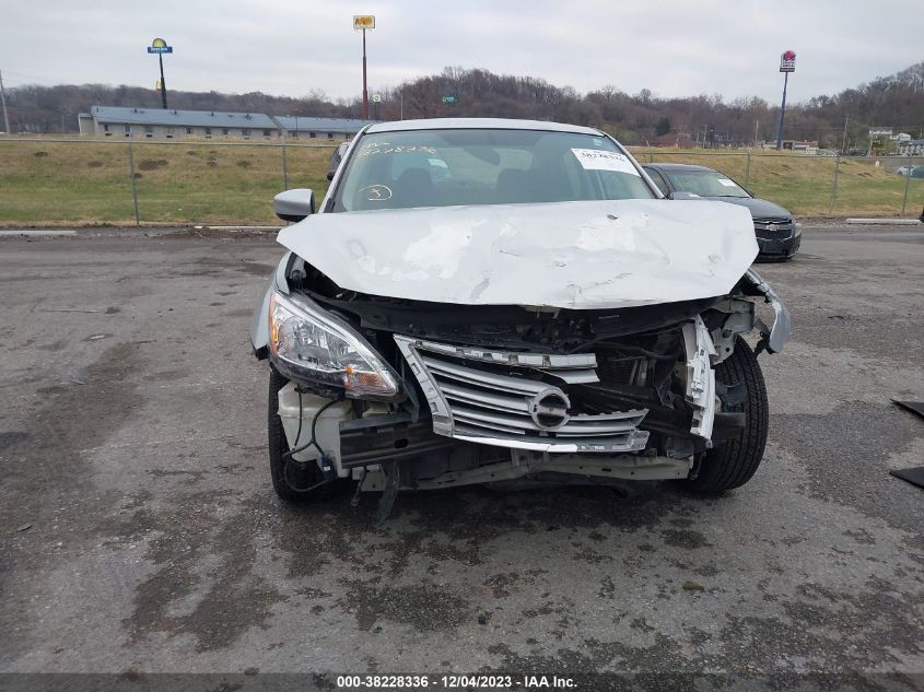 2013 Nissan Sentra S VIN: 3N1AB7AP6DL638557 Lot: 38228336