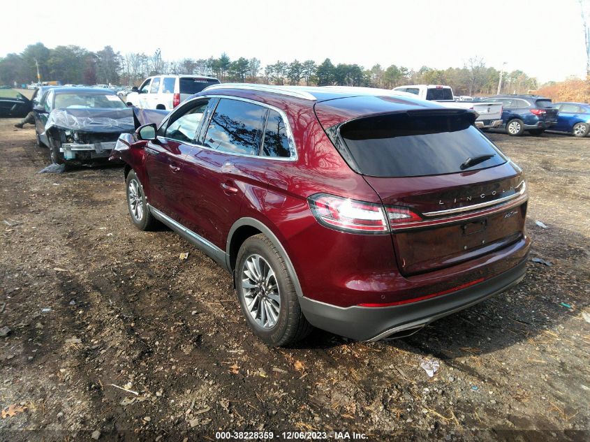 2020 Lincoln Nautilus Standard VIN: 2LMPJ8J97LBL34309 Lot: 38228359