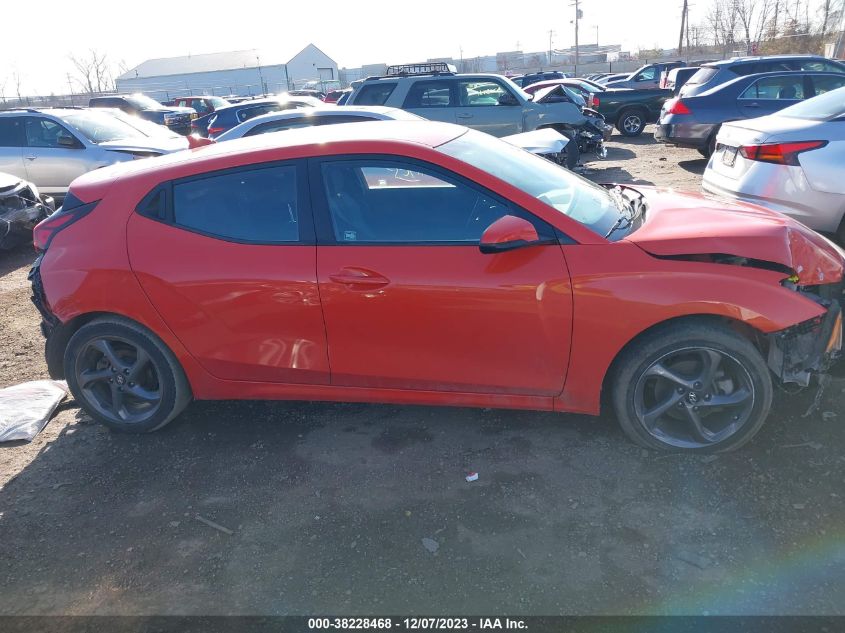 2019 Hyundai Veloster 2.0 VIN: KMHTG6AF8KU010989 Lot: 38228468
