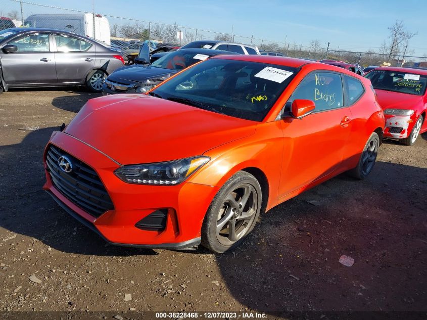 2019 Hyundai Veloster 2.0 VIN: KMHTG6AF8KU010989 Lot: 38228468