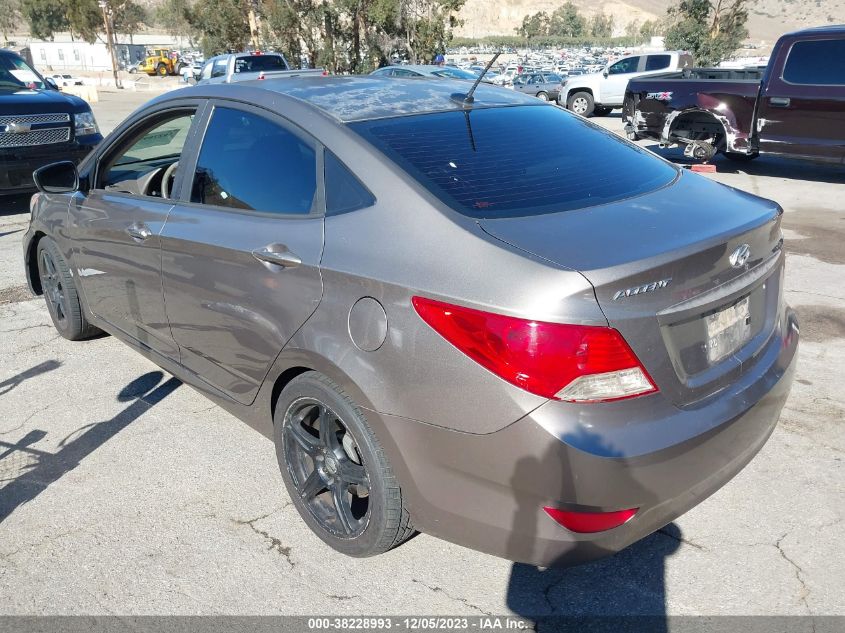 2012 Hyundai Accent Gls VIN: KMHCT4AE8CU233896 Lot: 38228993