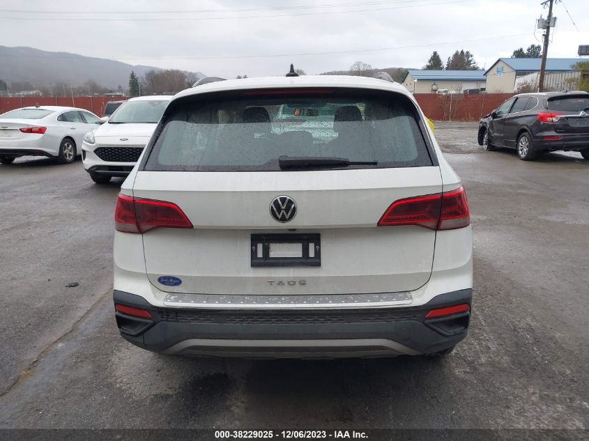 2022 Volkswagen Taos 1.5T S VIN: 3VVCX7B26NM001708 Lot: 38229025