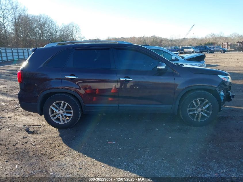 2014 Kia Sorento Lx VIN: 5XYKT4A65EG464445 Lot: 38229057