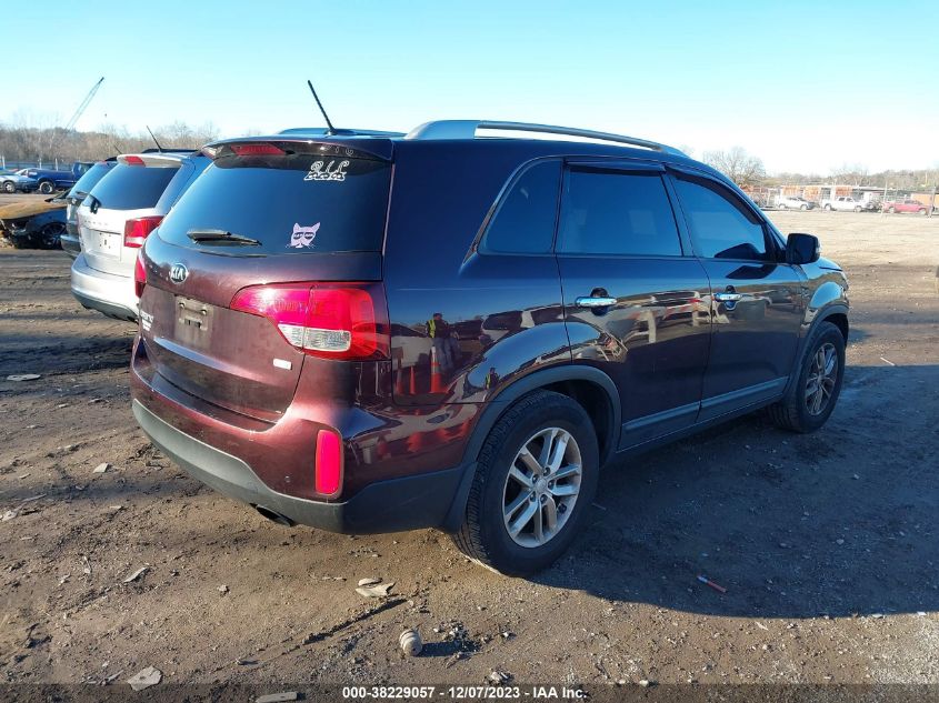 2014 Kia Sorento Lx VIN: 5XYKT4A65EG464445 Lot: 38229057