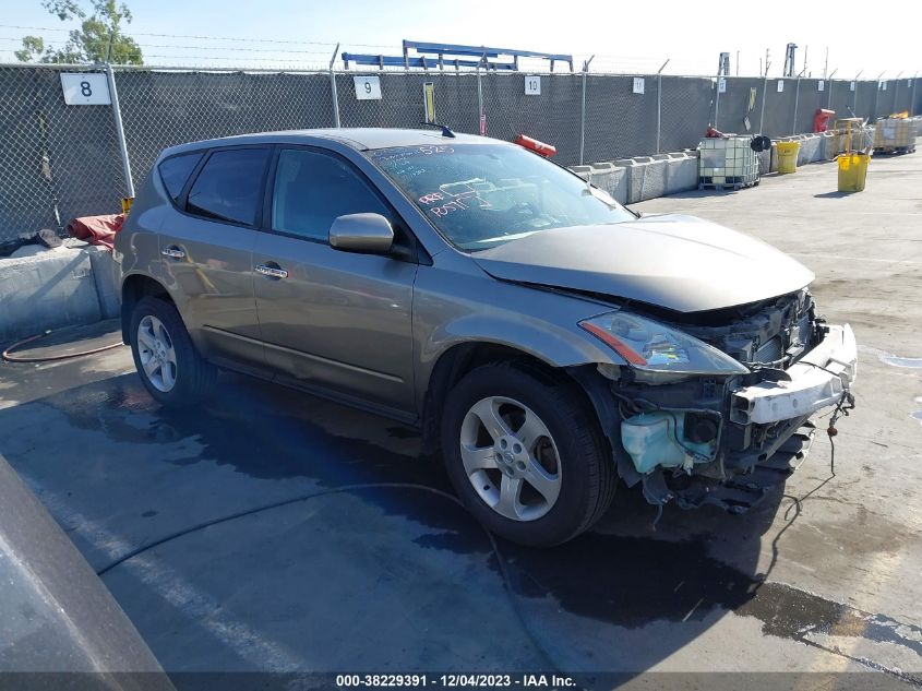 2004 Nissan Murano Sl VIN: JN8AZ08T04W201672 Lot: 38229391