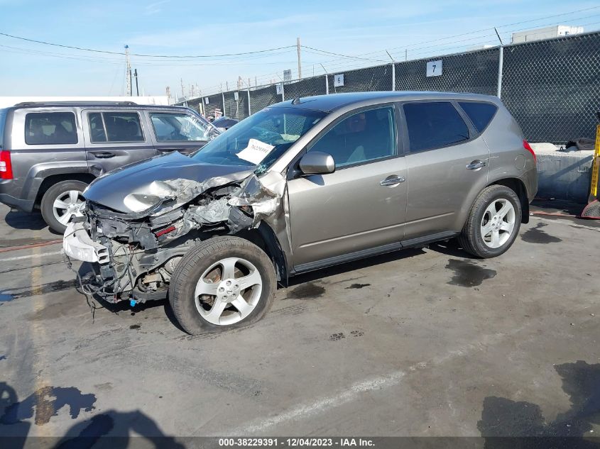 2004 Nissan Murano Sl VIN: JN8AZ08T04W201672 Lot: 38229391