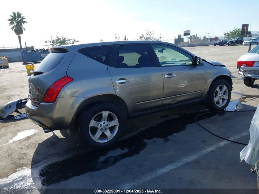 2004 Nissan Murano Sl VIN: JN8AZ08T04W201672 Lot: 38229391