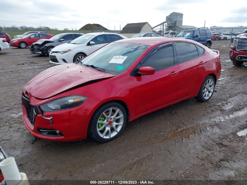 2013 Dodge Dart Sxt/Rallye VIN: 1C3CDFBH2DD699285 Lot: 38229711