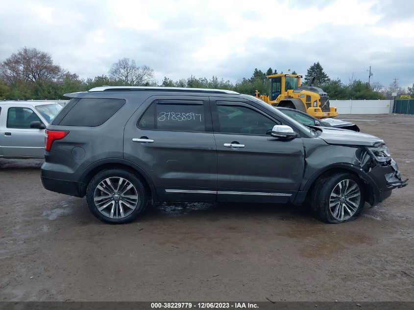 2017 Ford Explorer Platinum VIN: 1FM5K8HT3HGE20637 Lot: 38229779