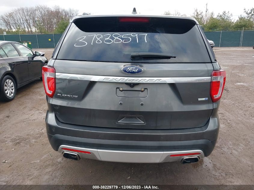 2017 Ford Explorer Platinum VIN: 1FM5K8HT3HGE20637 Lot: 38229779