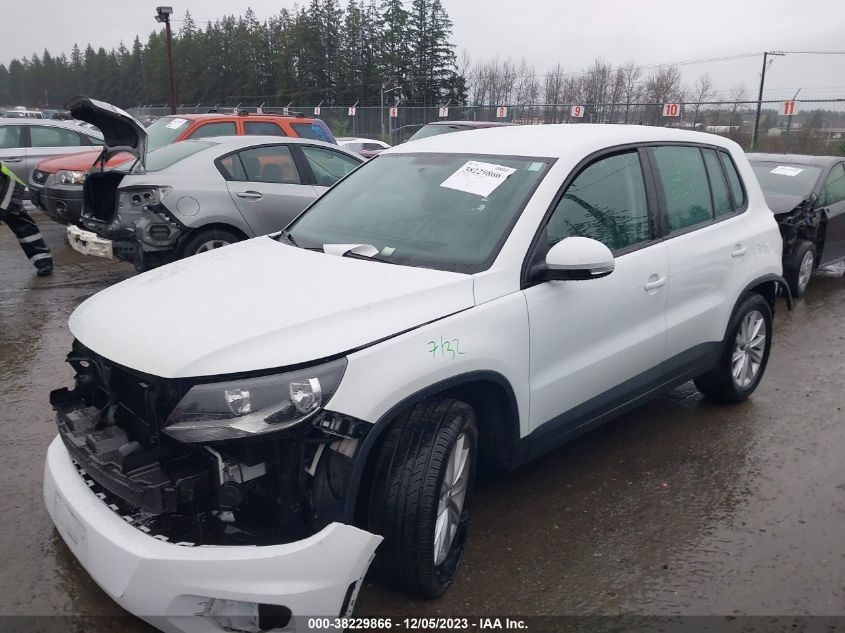 2017 Volkswagen Tiguan 2.0T/2.0T S VIN: WVGBV7AX1HK052795 Lot: 38229866