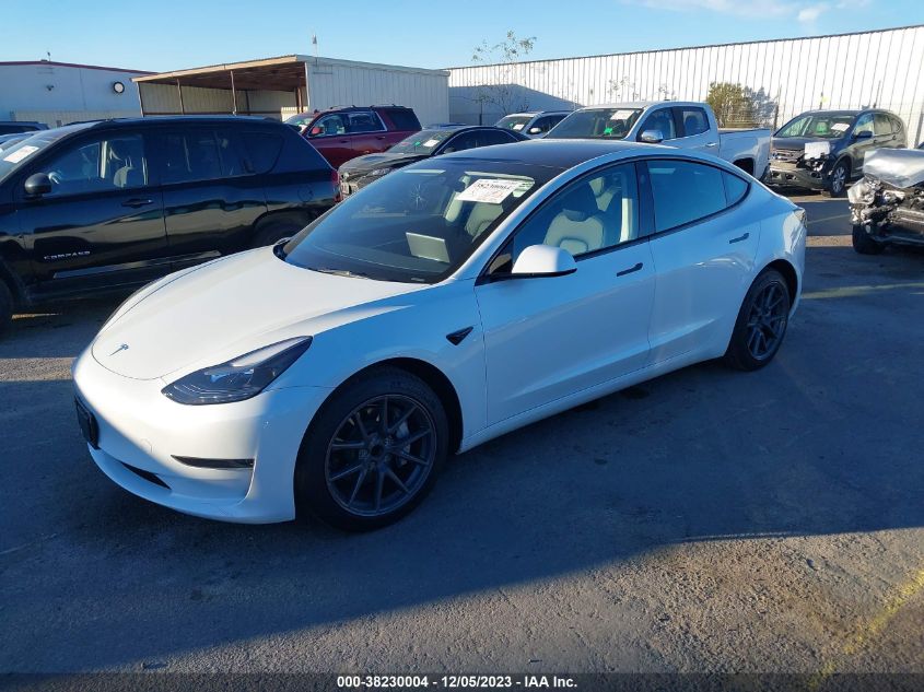 2023 Tesla Model 3 Rear-Wheel Drive VIN: 5YJ3E1EA6PF606081 Lot: 38230004