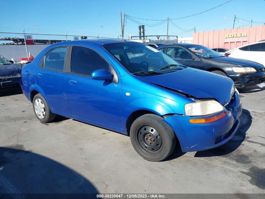 2006 Chevrolet Aveo Ls VIN: KL1TD56696B574322 Lot: 38230047