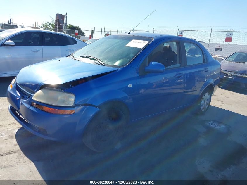 2006 Chevrolet Aveo Ls VIN: KL1TD56696B574322 Lot: 38230047