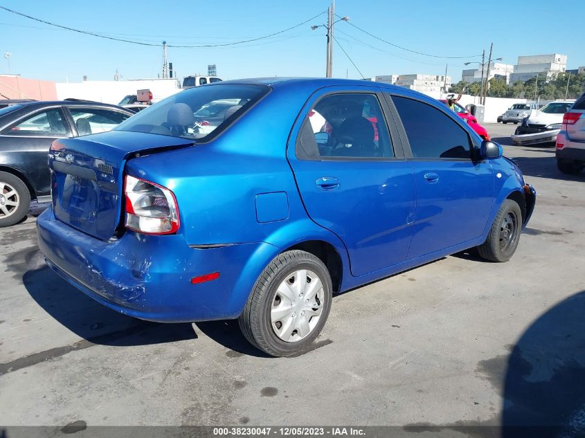 2006 Chevrolet Aveo Ls VIN: KL1TD56696B574322 Lot: 38230047