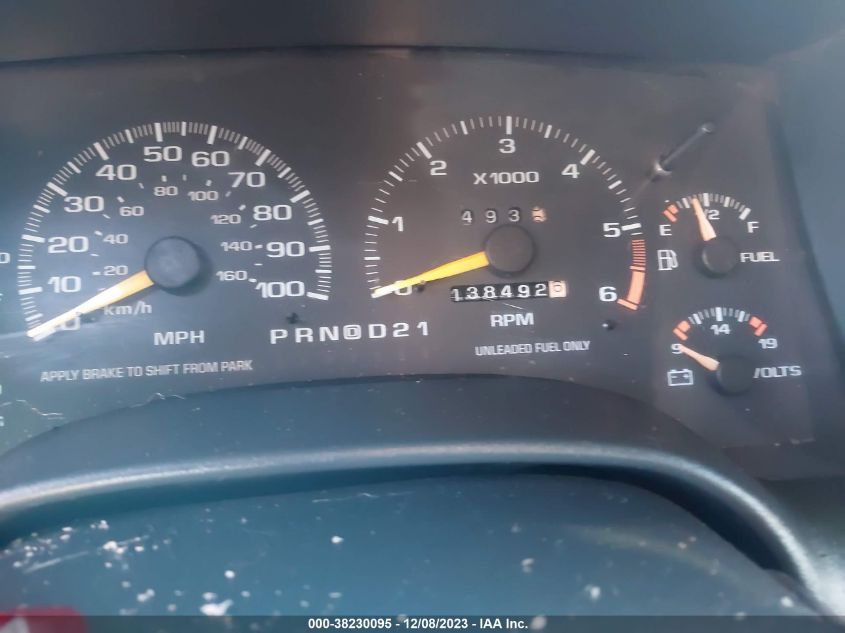 1997 GMC Sonoma Sls VIN: 1GTCS19X2V8500473 Lot: 38230095