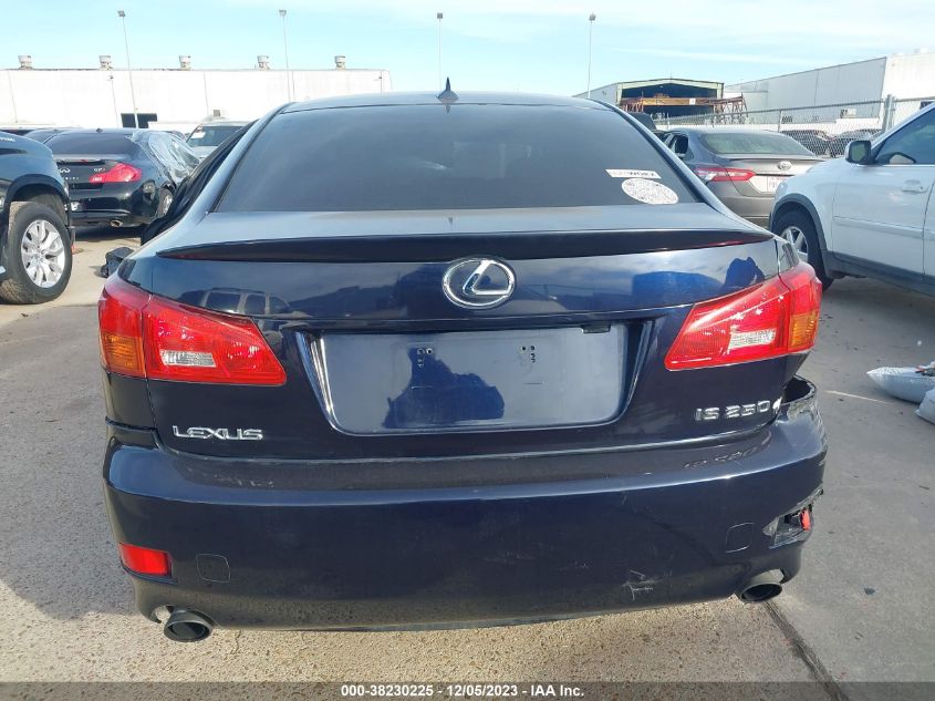 2008 Lexus Is 250 VIN: JTHBK262885065652 Lot: 38230225